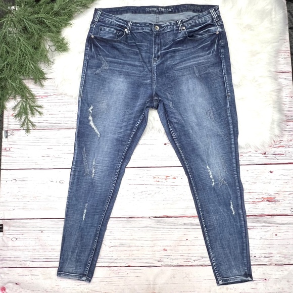 👖|•COWGIRL TUFF•| Road Trip Skinny Jeans Plus Size 40x31👖 - Picture 2 of 8